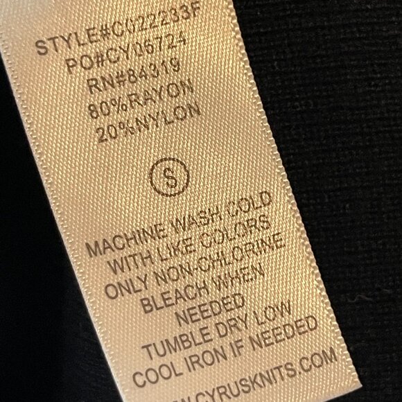 Two-Tone Open-Front Cardigan Size Small - Picture 9 of 10